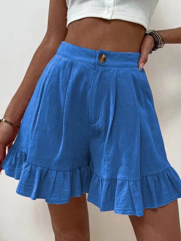 Loose-fitting Shorts High-waisted Shorts For Women by DERILUJA LLC