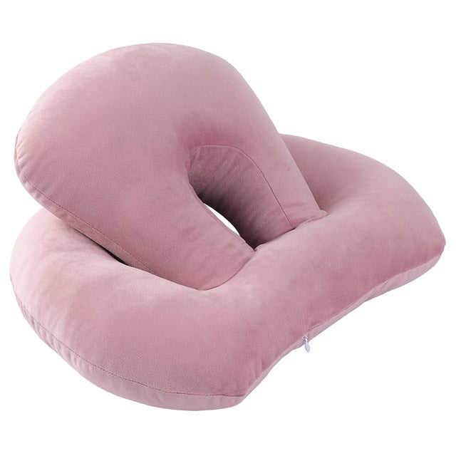 U-Shaped Desk Nap Pillow Neck Supporter Seat Cushion Headrest Travel Neck Pillow With Arm Rest by DERILUJA LLC