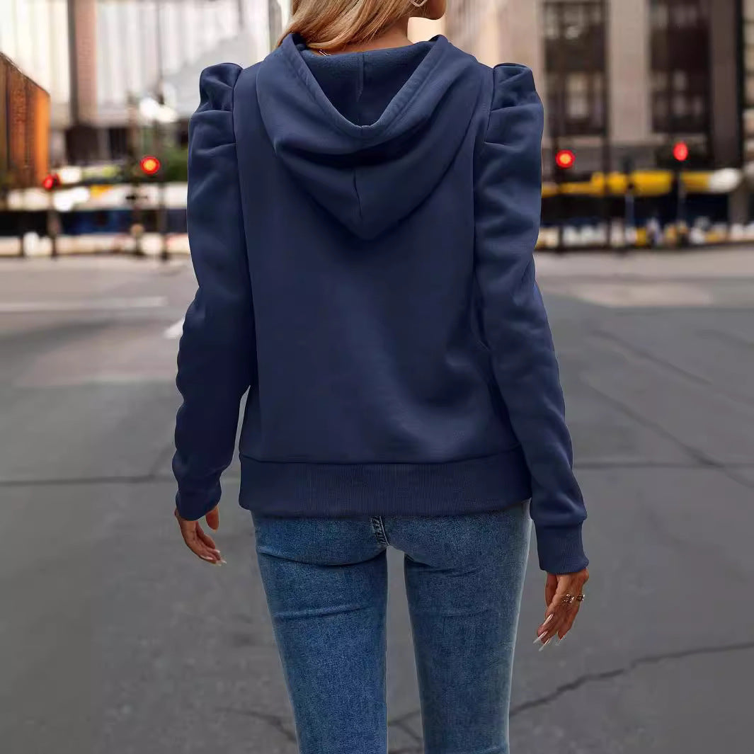 Solid Color Long-sleeved Casual Women's Top Sweater by My Store