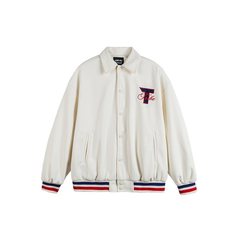 Streetwear Embroidered Printed Loose Casual Sport Jacket by eprolo