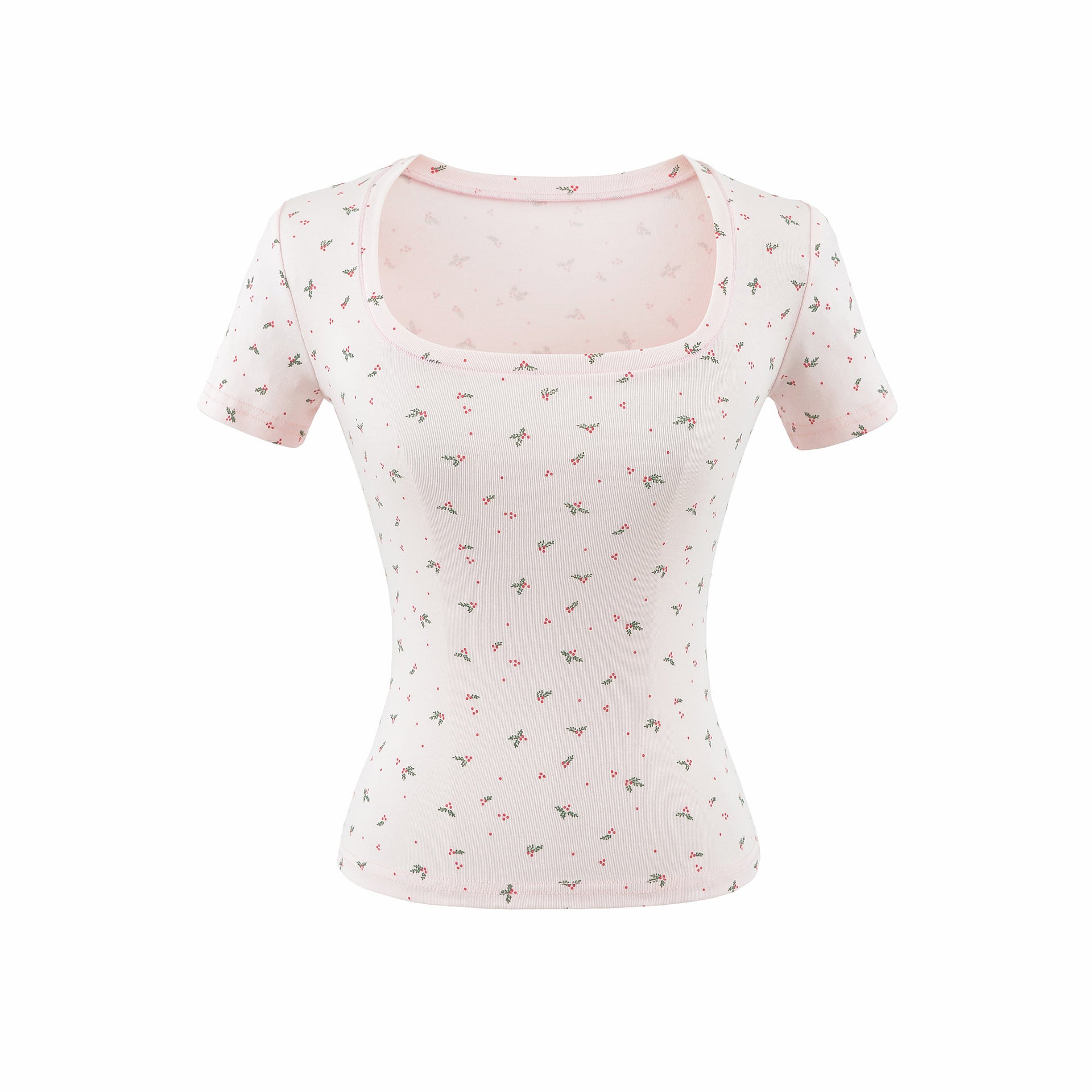 U-Neck Short Sleeve T-Shirt for Women by eprolo