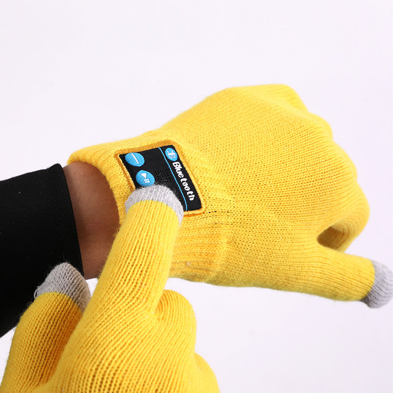 Winter Wireless Bluetooth Gloves Built-In Touch Screen Stereo Speakers Cycling Outdoor Gloves by eprolo