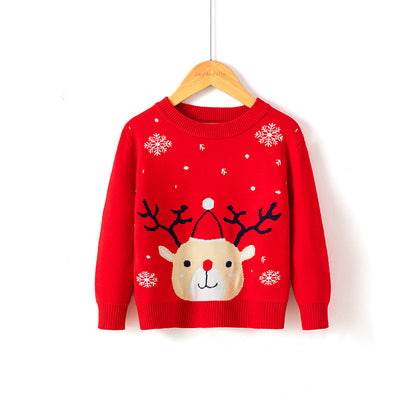 Christmas snowflake fawn sweater