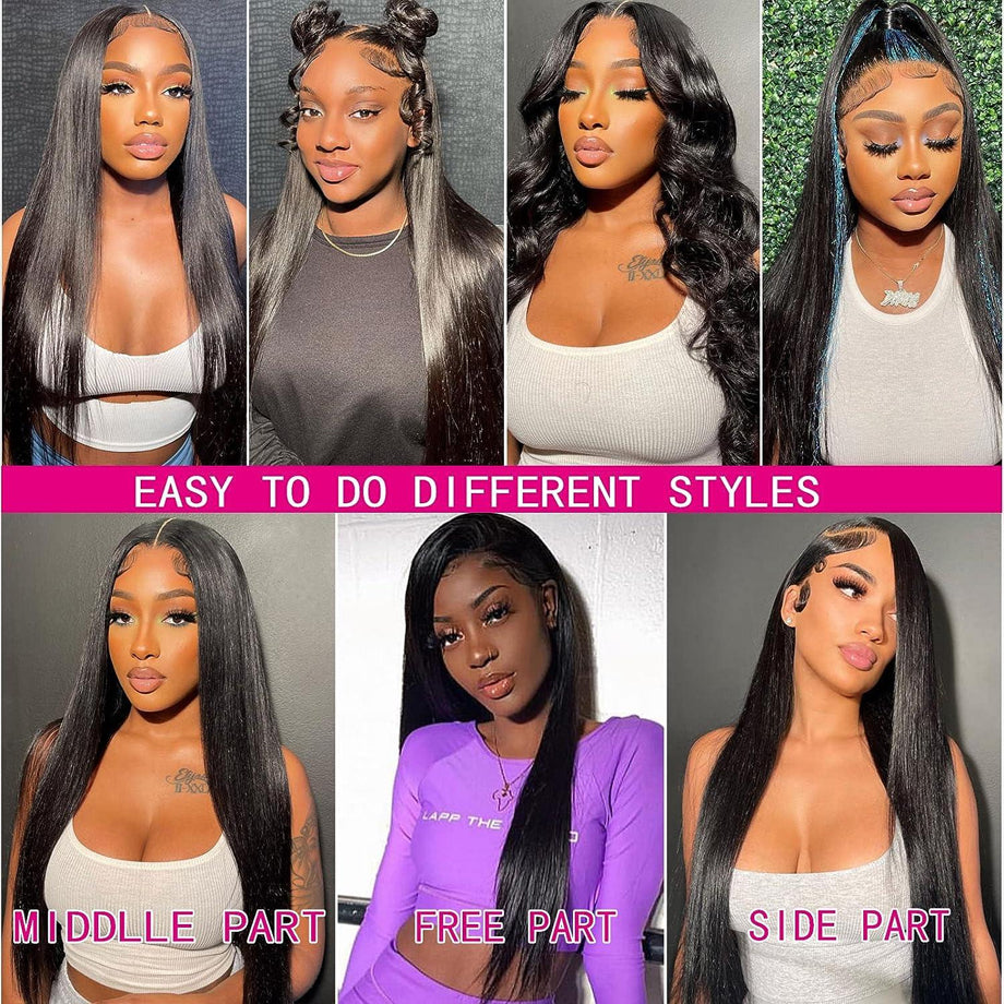 Glueless Wigs Wear and Go Human Hair Wig Straight