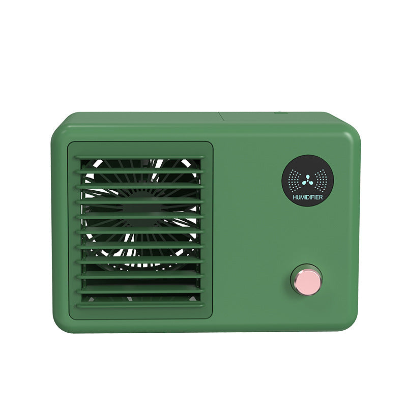 Small Spray Water Cooling Fan USB Charging Humidification Air Cooler Portable With Led Light Air Conditioning Refrigeration Electric Fan by eprolo