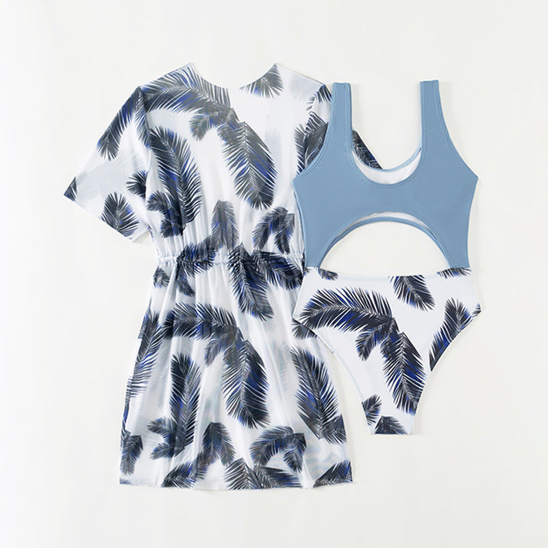 Three-Piece Swimwear Set for Girls, Medium to Large Kids Swimwear by eprolo
