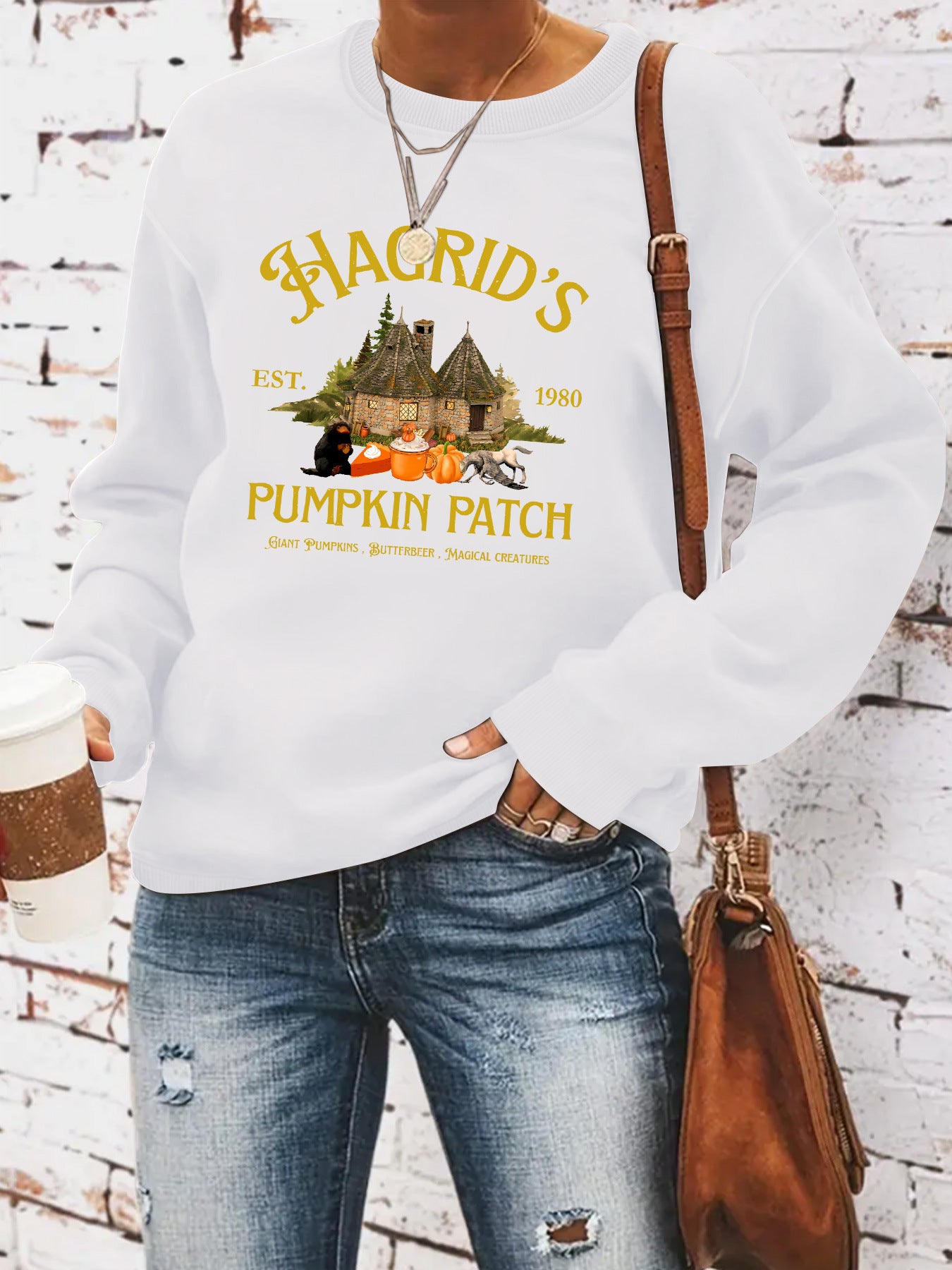 HAGRID'S print on hoodie by eprolo