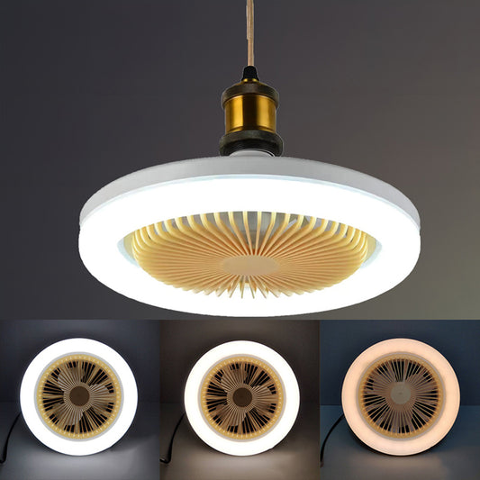 30W Silent 3 Speeds Ceiling Fan with Remote Control with Lighting Lamp E27 Converter Base for Bedroom Living Home by eprolo