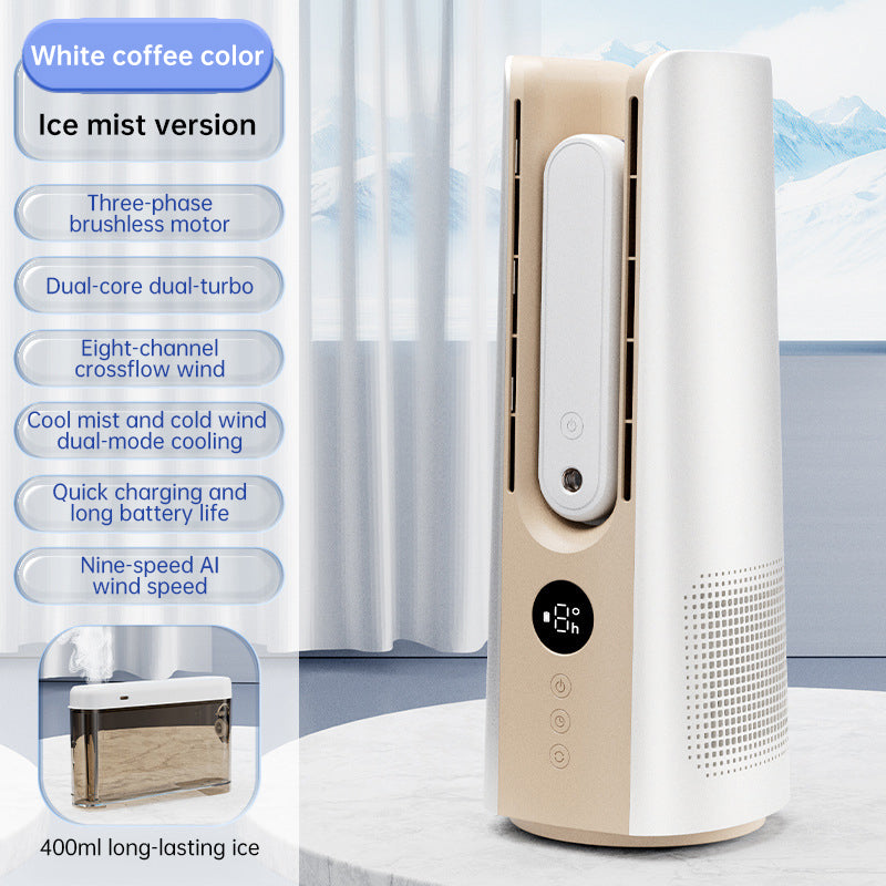 2025 NEW Portable Tower Fan – 6 Speeds, Mist Bladeless, for Bedroom/Living Room/Office by eprolo