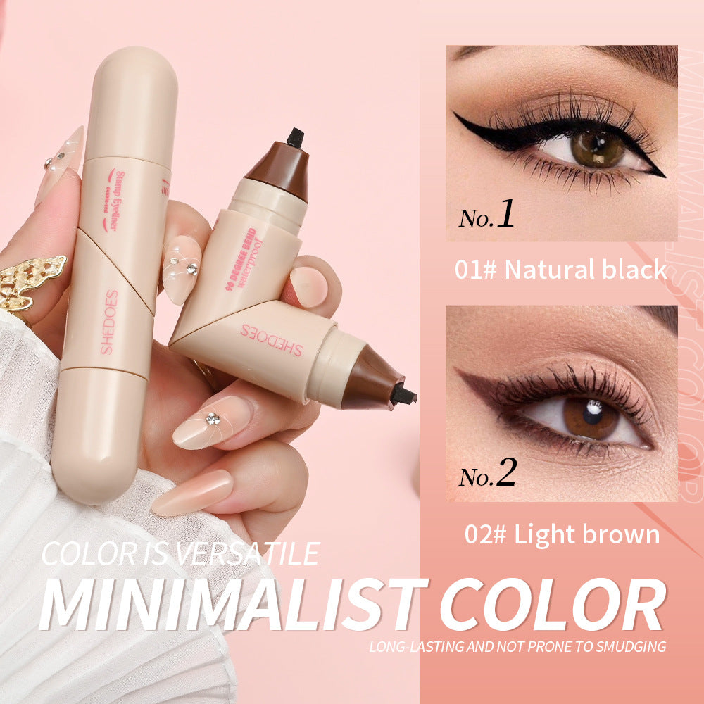 Love Eyeliner Seal Waterproof And Durable Eyeliner Stamp Pen Natural Makeup Application A Beginner's Assistant Two Steps To Create Eyeliner by DERILUJA LLC
