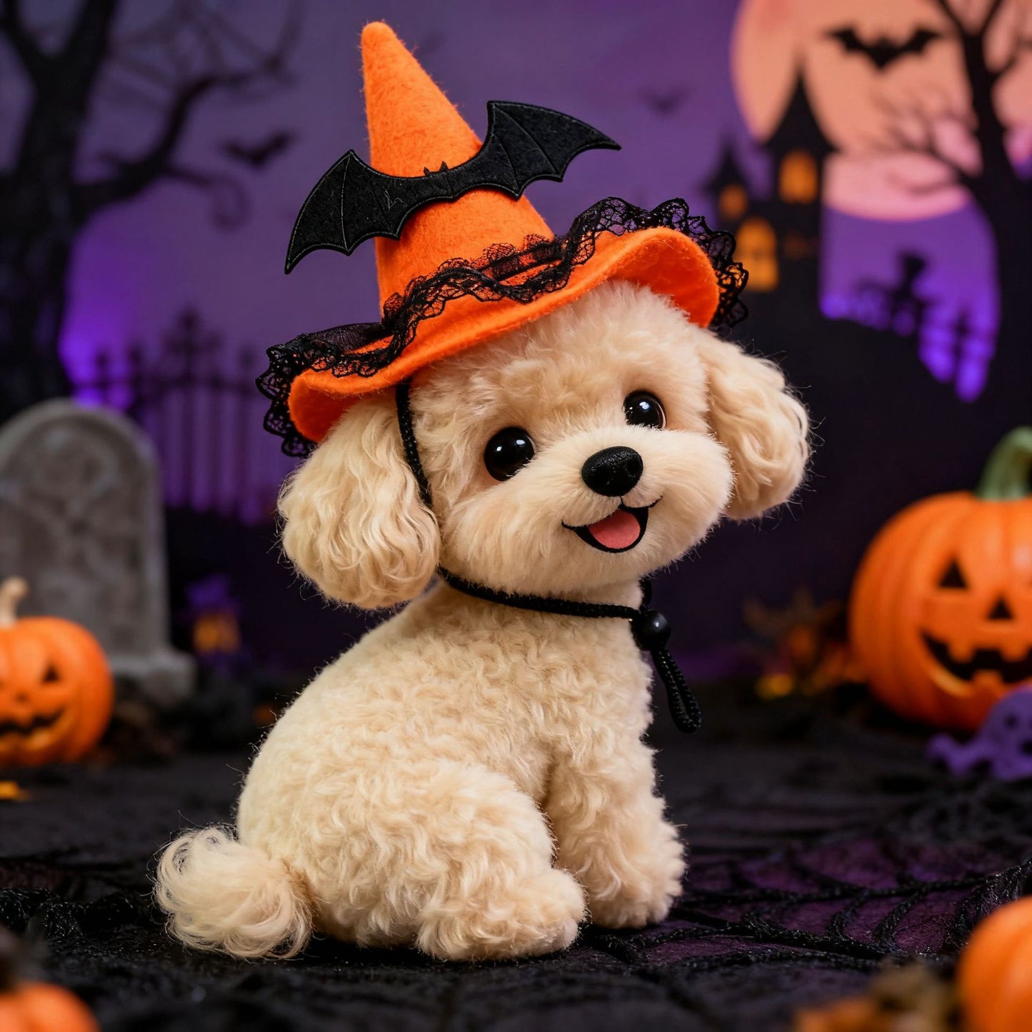 Pet Halloween Hat Creative Pumpkin Devil Spider New Stock Rabbit Pet Dog by eprolo