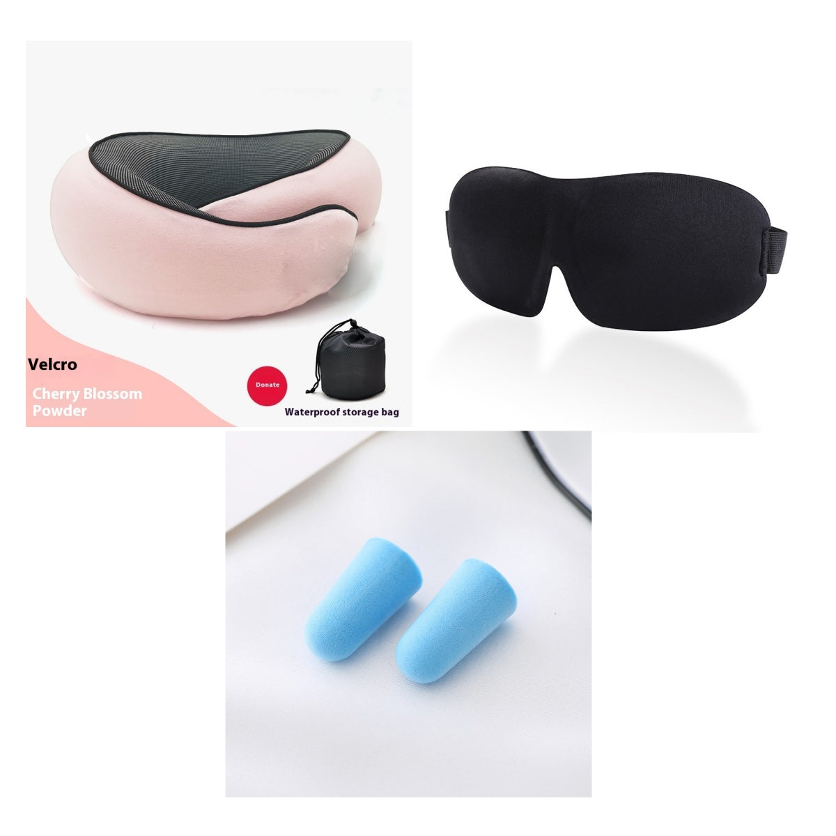 Travel Neck Pillow Non-Deformed Airplane Pillow Travel Neck Cushion Durable U-Shaped Travel Memory Cotton Nap Neck Pillow by DERILUJA LLC