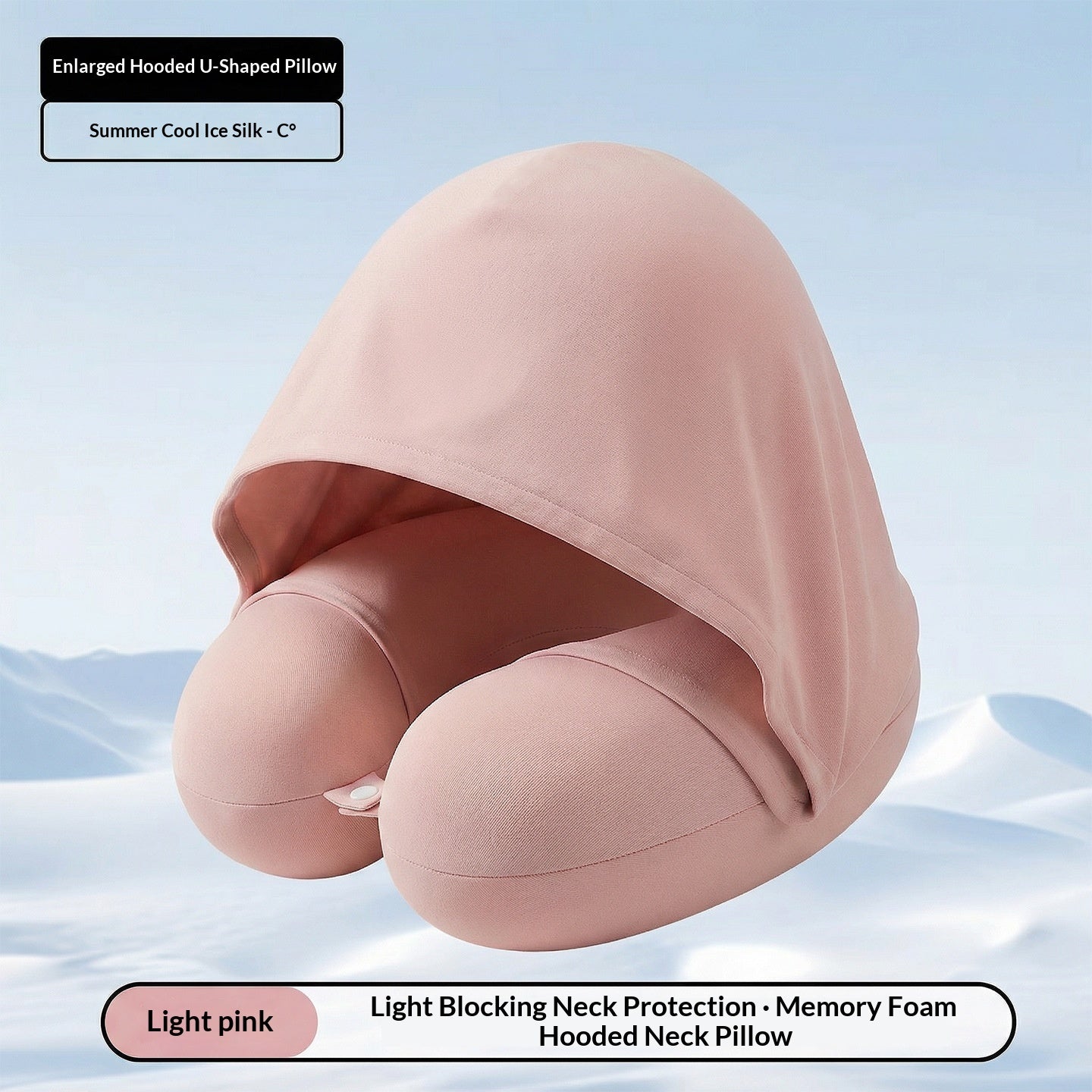 Cross-border Memory Foam Hooded U-Shape Neck Support by DERILUJA LLC