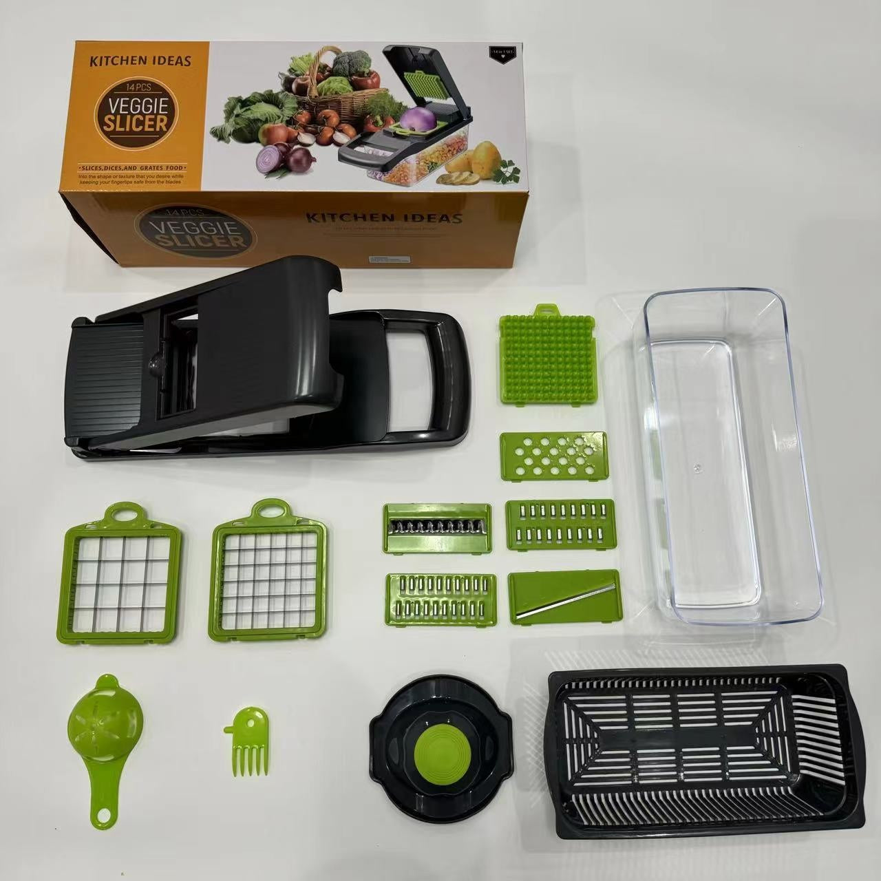Multifunctional Vegetable Chopper Kitchen Dicer Grater Shredder Set Vegetable Cutter by eprolo