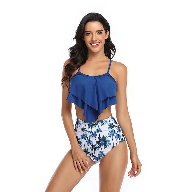 Ruffled Bikini New High Waist Swimsuit Women Swimwear Bikini by eprolo