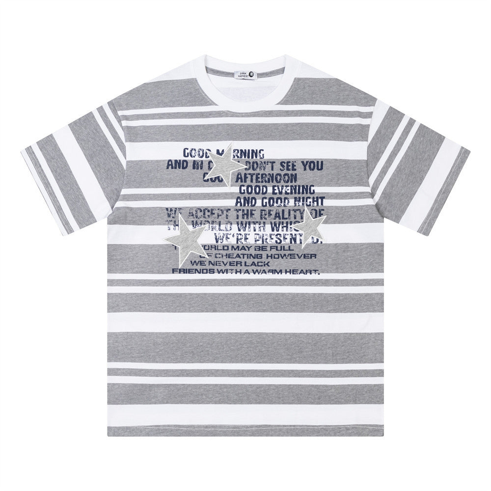 Contrast striped round neck t-shirt by eprolo