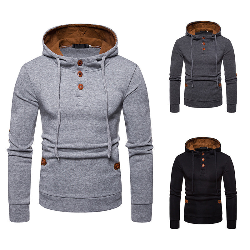 Men's large suede matching Hoodie by DERILUJA LLC