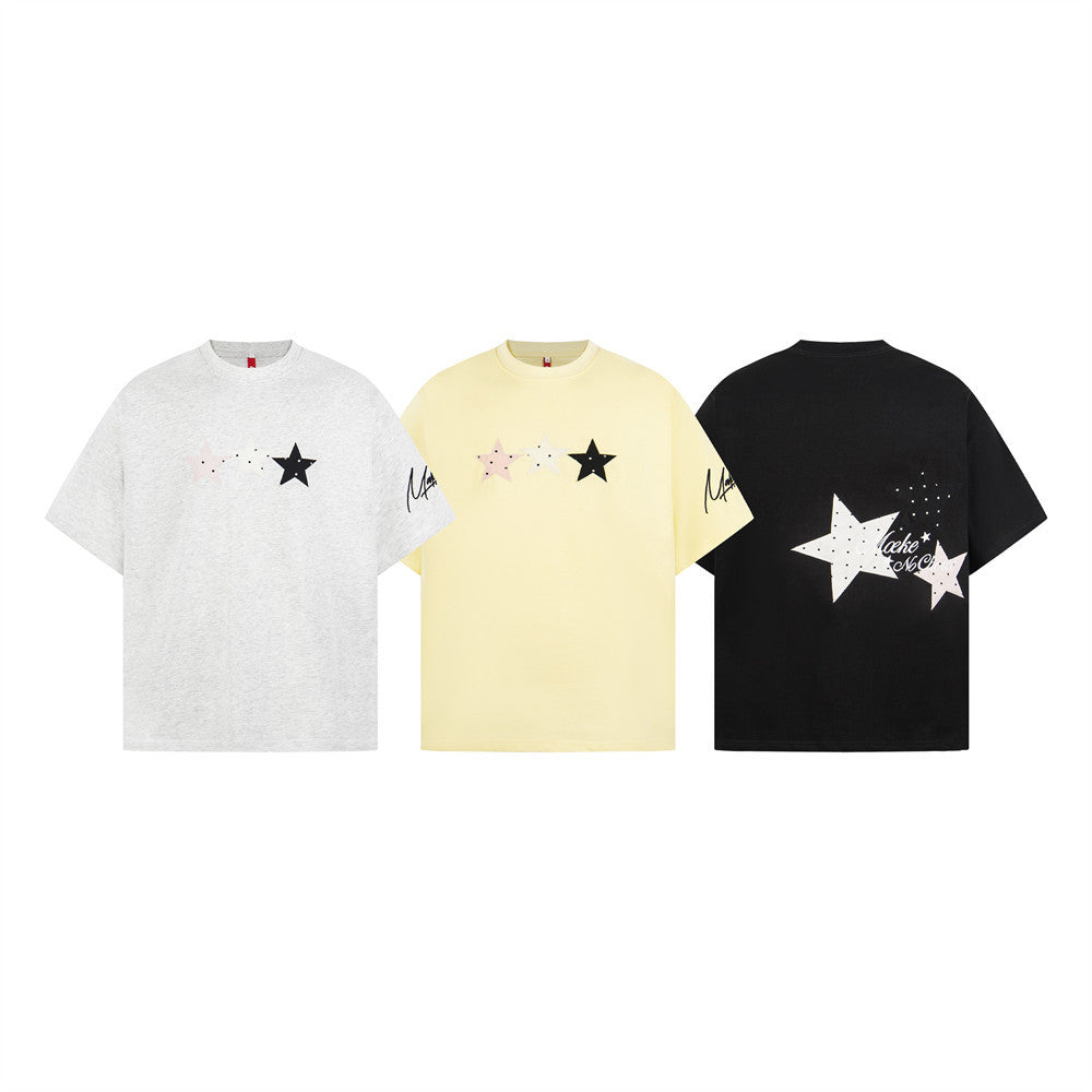 Five pointed star short sleeved T-shirt by eprolo