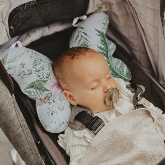 Multifunctional Baby stroller neck pillow butterfly shape strap connection baby out of shock pillow by eprolo