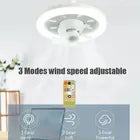 360 Rotating 48W Ceiling Fan E27 With Led Light And Remote Control 360 Rotation Cooling Electric fan Lamp Chandelier For Room Home Decor by eprolo