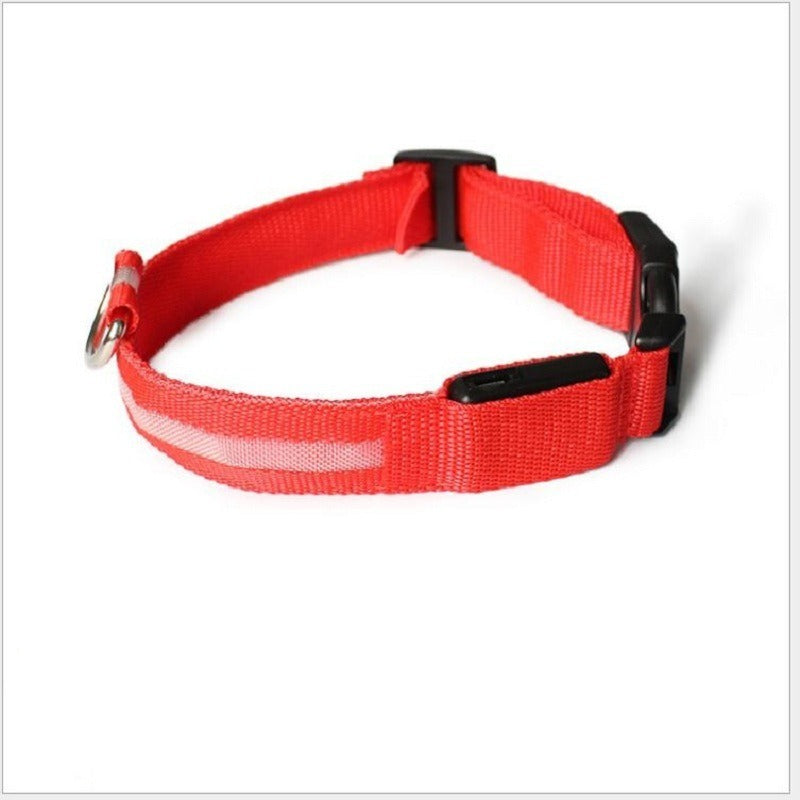Led Pet Collar Glow Collar Pet Belt Mesh Rechargeable Neck Ring Usb Rechargeable Dog Cord Collar Battery by eprolo