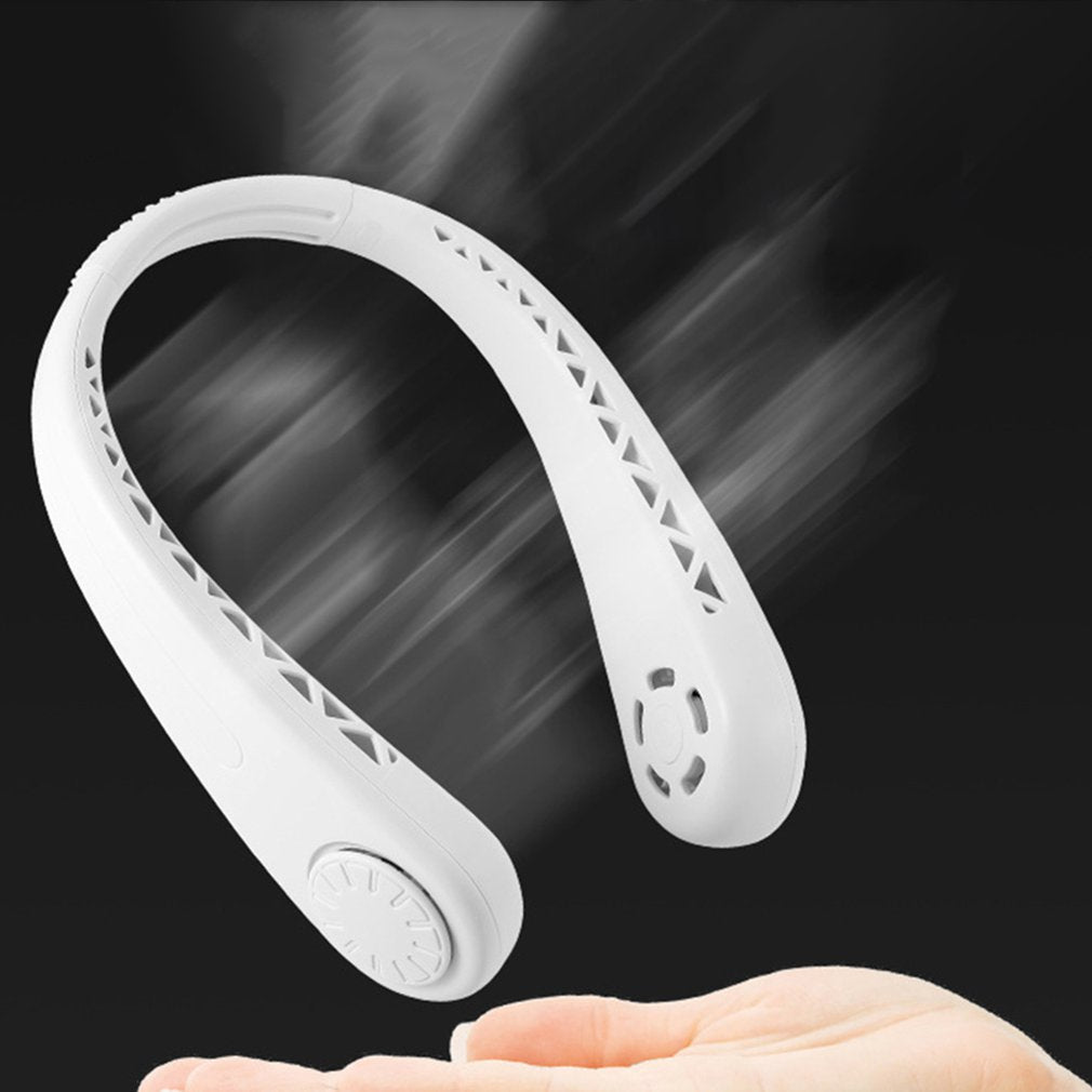 Oudoor Hot Sale Usb Charging Hanging Neck Small Fan Retro Mini Handheld Silent Lazy Sports Portable Electric Fan by eprolo