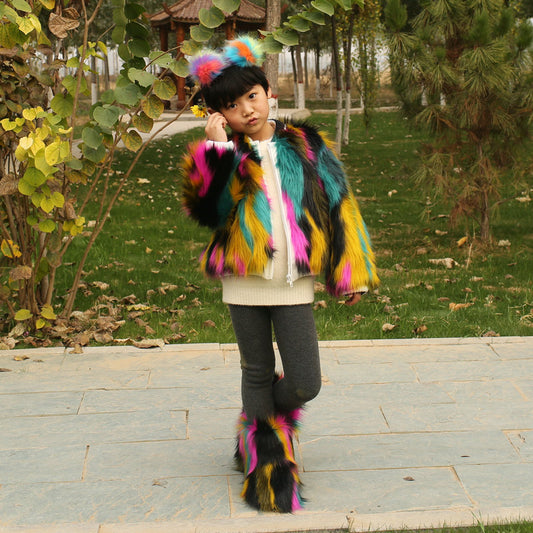 Faux fur coat coat by My Store