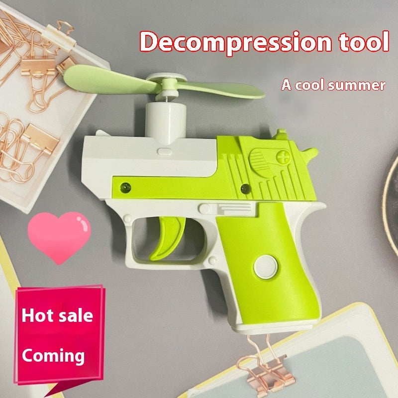 Radish Gun Little Fan Mini-Portable by DERILUJA LLC