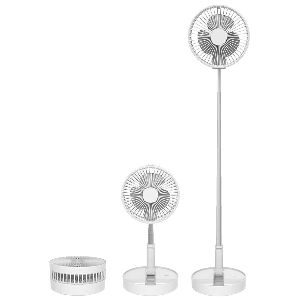 Outdoor Tools Telescopic Folding Table Fan Multi-Function Desktop USB Charging Fan Adjustable Angle Travel Outdoor Gadget by eprolo