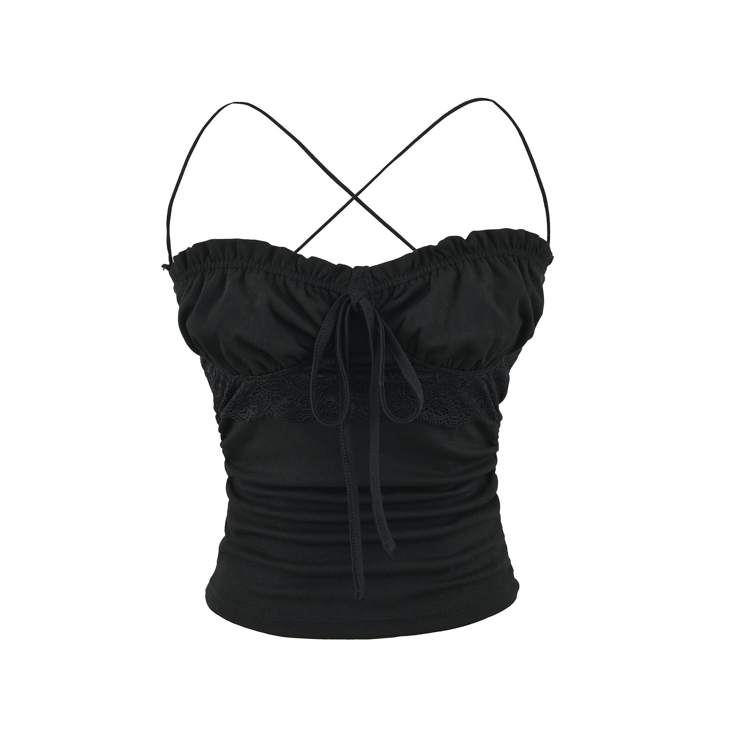 Slim fit lace up top for women by eprolo