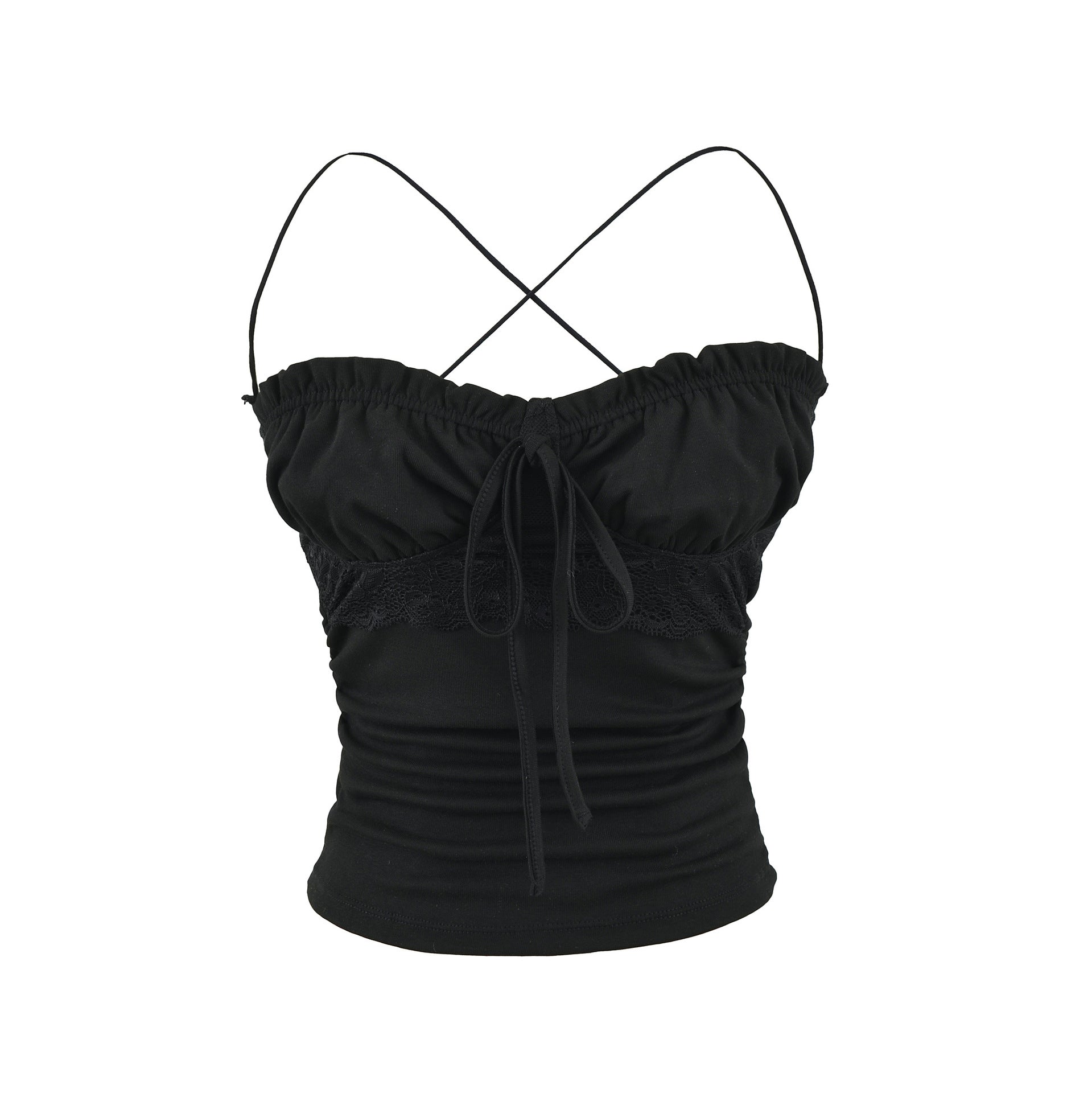 Slim fit lace up top for women by eprolo