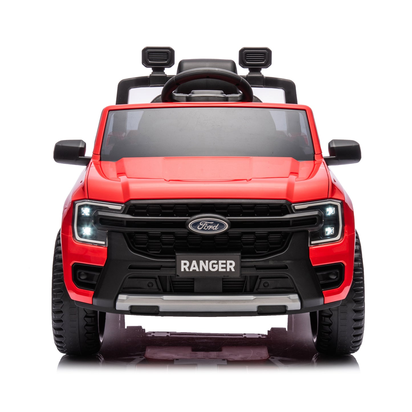 12V children's car remote control, authorized Ford Ranger, 2WD suitable for children aged 3-6. Red