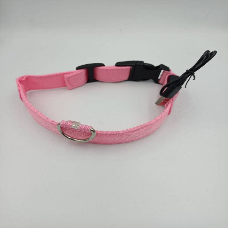 Led Pet Collar Glow Collar Pet Belt Mesh Rechargeable Neck Ring Usb Rechargeable Dog Cord Collar Battery by eprolo