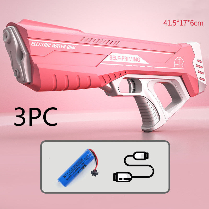 Summer Full Automatic Electric Water Gun Toy Induction Water Absorbing High-Tech Burst Water Gun Beach Outdoor Water Fight Toys by DERILUJA LLC