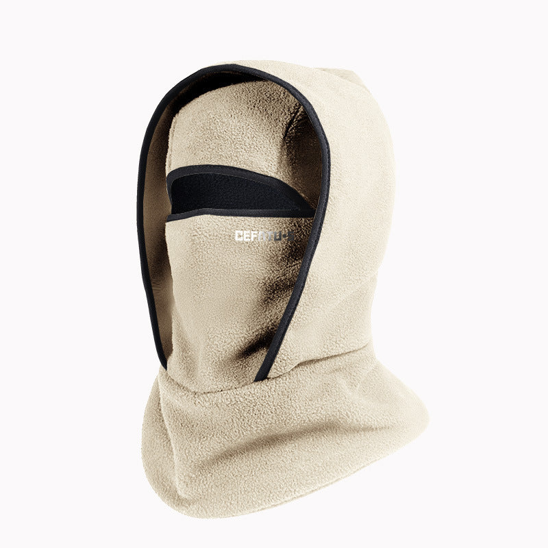 Outdoor Winter Warm Hat And Scarf Integrated Headgear by Badon Shop LLC
