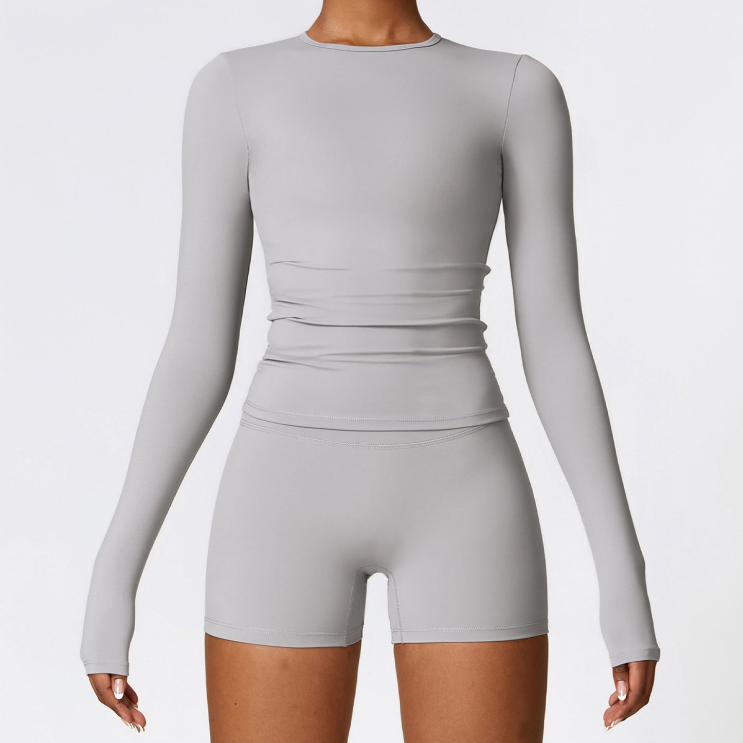Women's Slim Long Sleeve Pullover Top Yoga Fashion Fitness Sports Clothing For Women by My Store