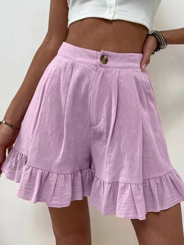 Loose-fitting Shorts High-waisted Shorts For Women by DERILUJA LLC
