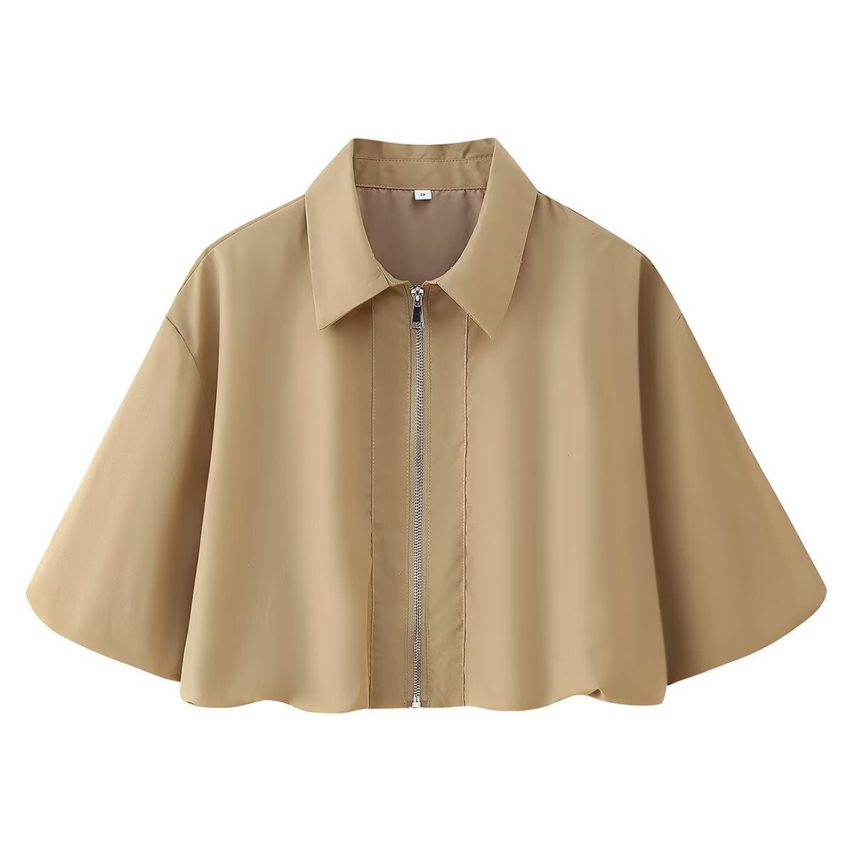 Short sleeved zipper top jacket+skirt set by eprolo