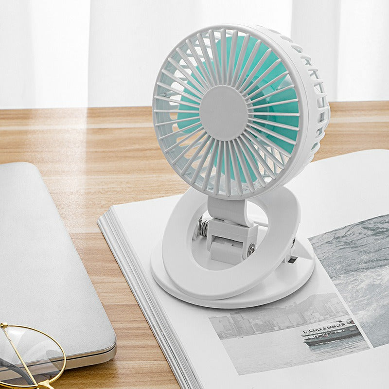 The New Clip Fan Mini Desktop USB Small Fan Dormitory Charging Car Home Gift Fan by eprolo