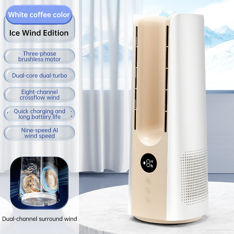 2025 NEW Portable Tower Fan – 6 Speeds, Mist Bladeless, for Bedroom/Living Room/Office by eprolo