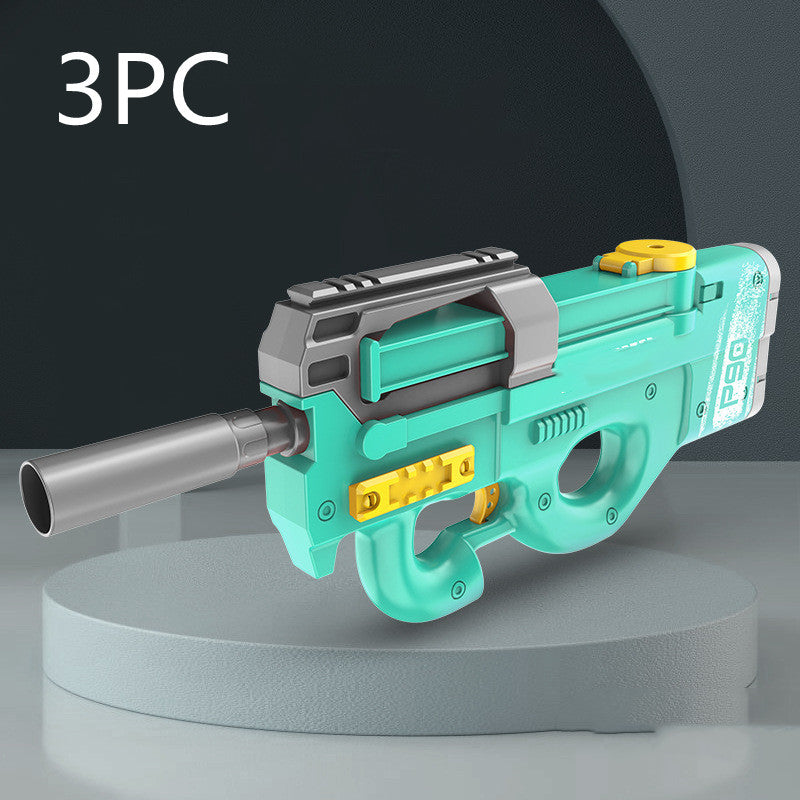 New P90 Electric Water Gun High-Tech Kids Toys Outdoor Beach Pool Large Capacity Summer Gel Blasting Water Gun For Adults by DERILUJA LLC