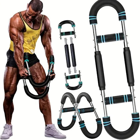 Multi-functional U-shaped Arm Strengthener Chest Trainer Adjustable Forearm Strength Exerciser Home Gym Equipment Bodybuilding by DERILUJA LLC