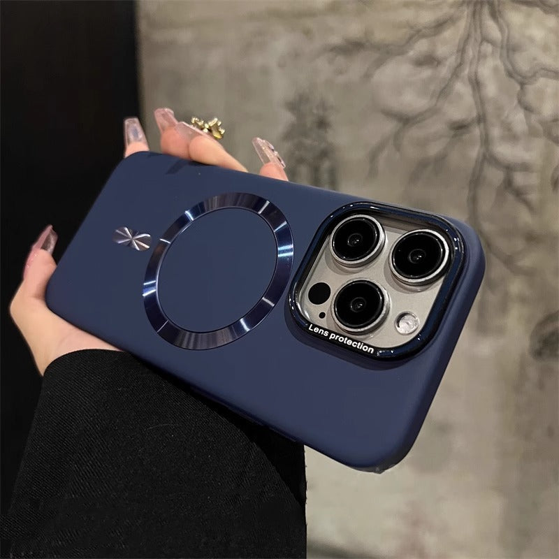 Suitable for Apple 15 Promax phone case new magnetic frosted iPhone 16 all inclusive anti drop 13 protective case by eprolo