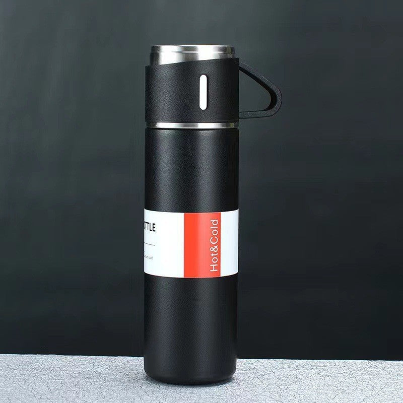 A cup of three-lid thermos cup portable fashion gift box set stainless steel cup by eprolo