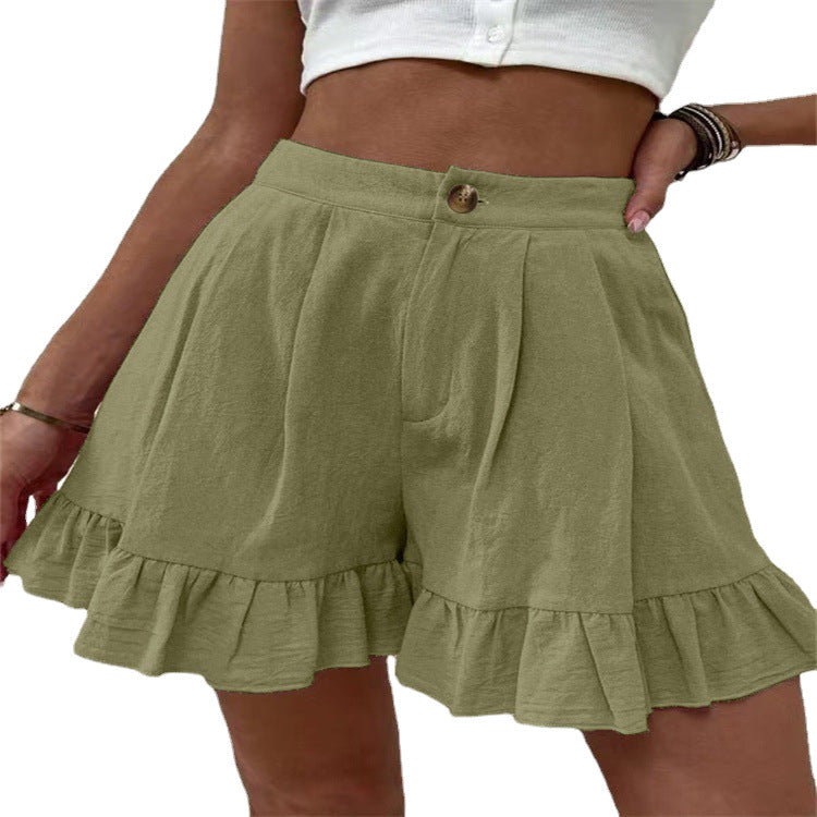 Loose-fitting Shorts High-waisted Shorts For Women by DERILUJA LLC