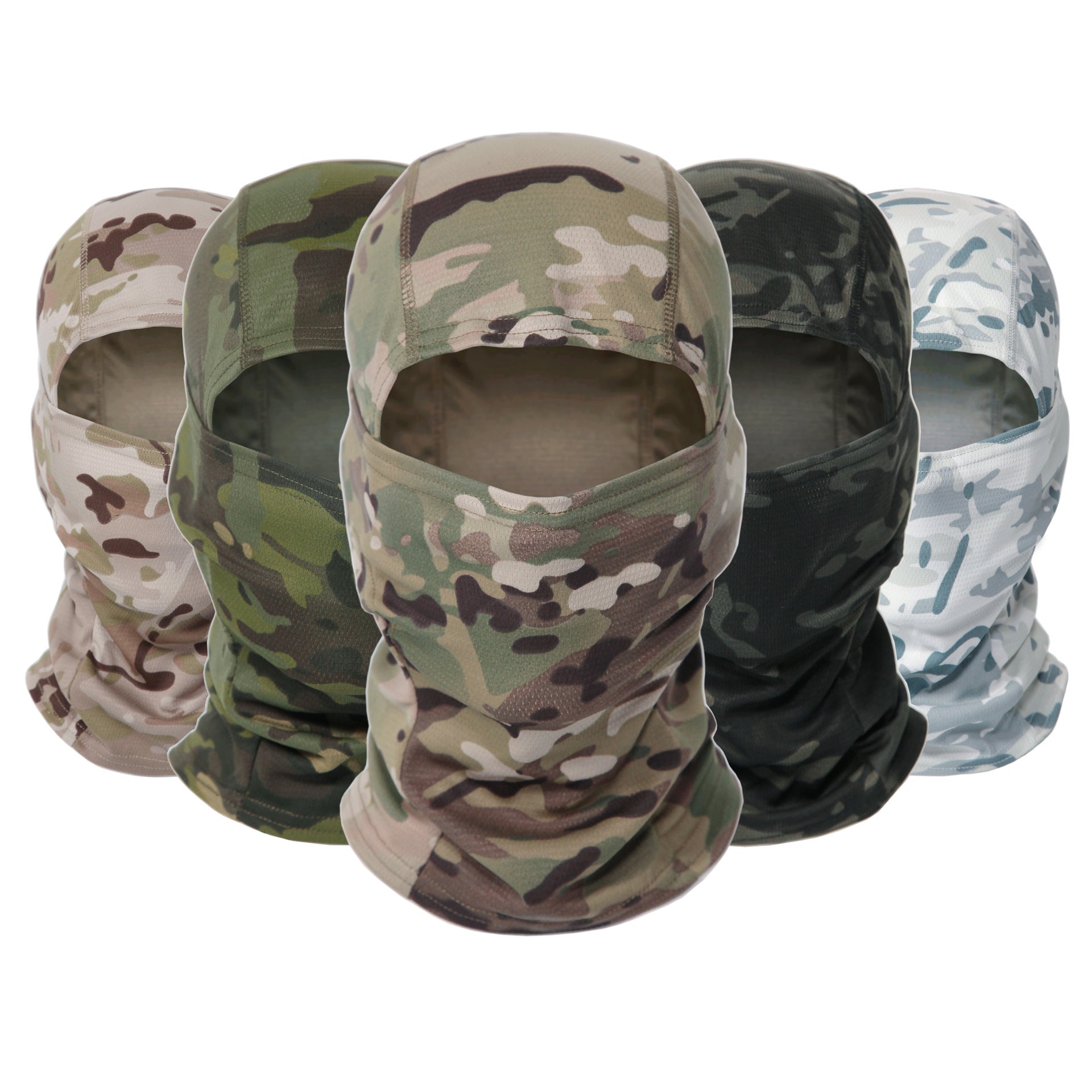 Outdoor Camouflage Headgear Riding Sunscreen Mask Climbing Hiking Fast Dry Sweat Wicking Military Fan Tactical Headgear by eprolo
