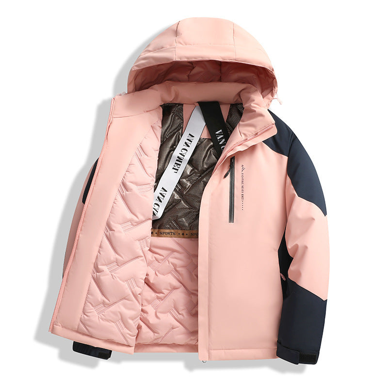 Charge Jacket Men's Loose Thick Cotton Coat by DERILUJA LLC