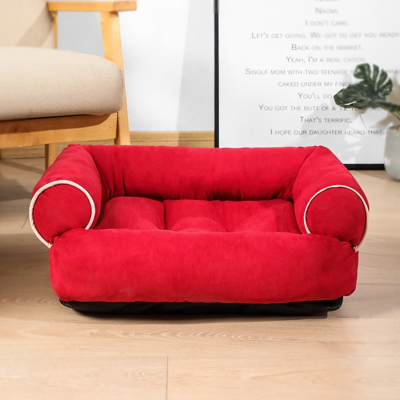 Dog Sofa Bed Sleeping Bag Kennel Cat Puppy Sofa Bed Pet House Winter Warm Beds Cushion by My Store