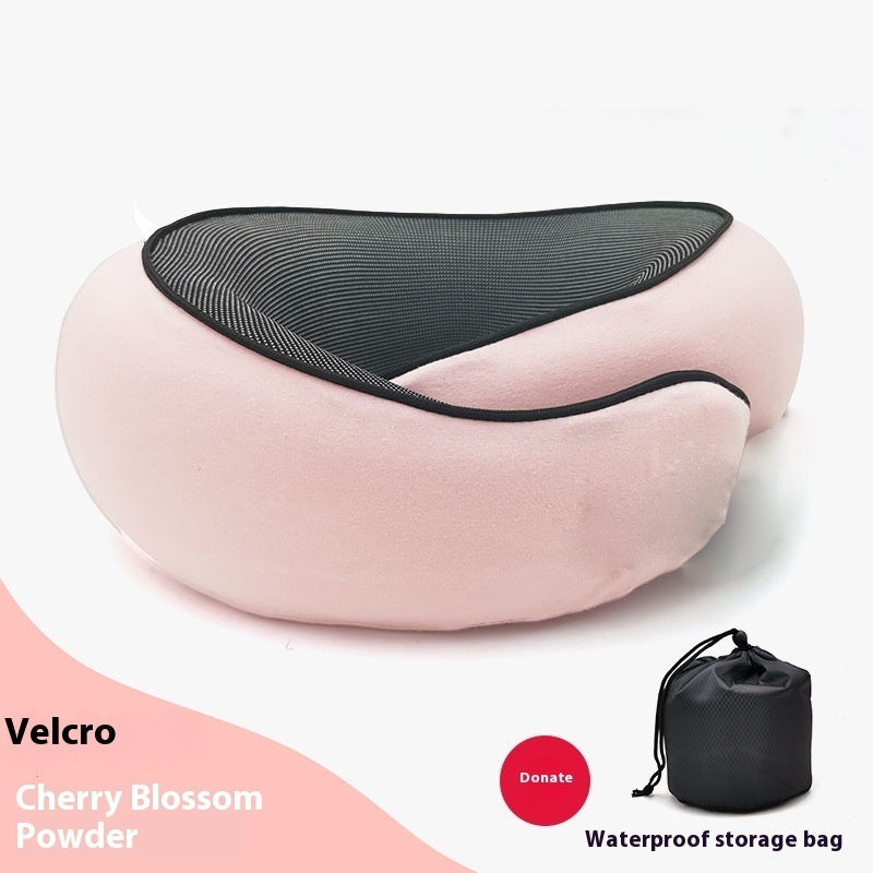 Travel Neck Pillow Non-Deformed Airplane Pillow Travel Neck Cushion Durable U-Shaped Travel Memory Cotton Nap Neck Pillow by DERILUJA LLC