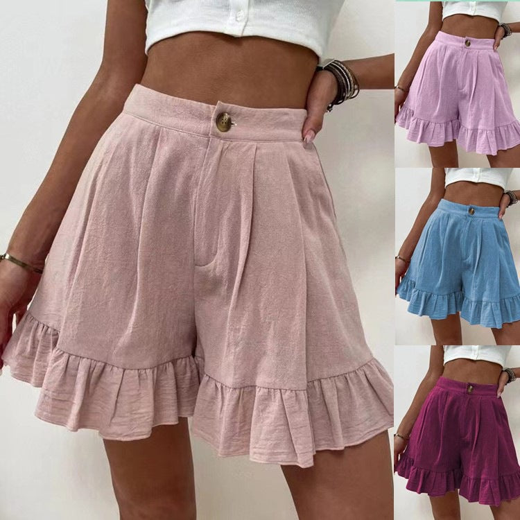 Loose-fitting Shorts High-waisted Shorts For Women by DERILUJA LLC